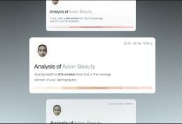 Ethnicity-aware facial analysis cards